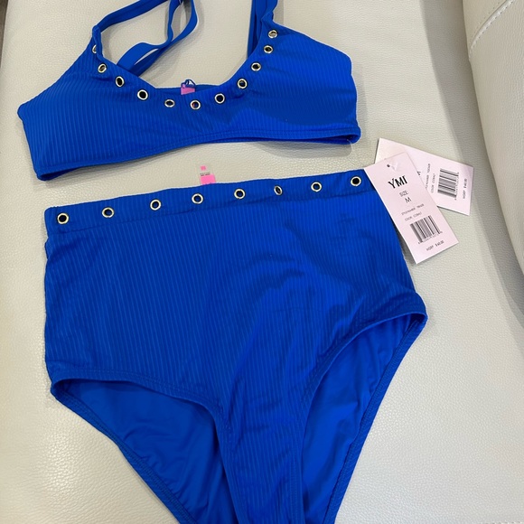 YMI • Blue 2 Piece Bathing Suit • size M • - Picture 10 of 11